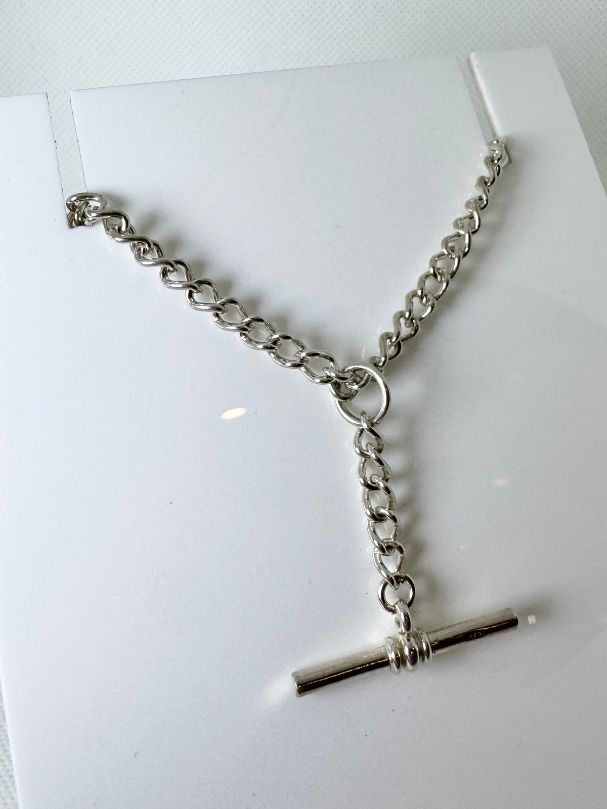 Curbed Link Fob Chain