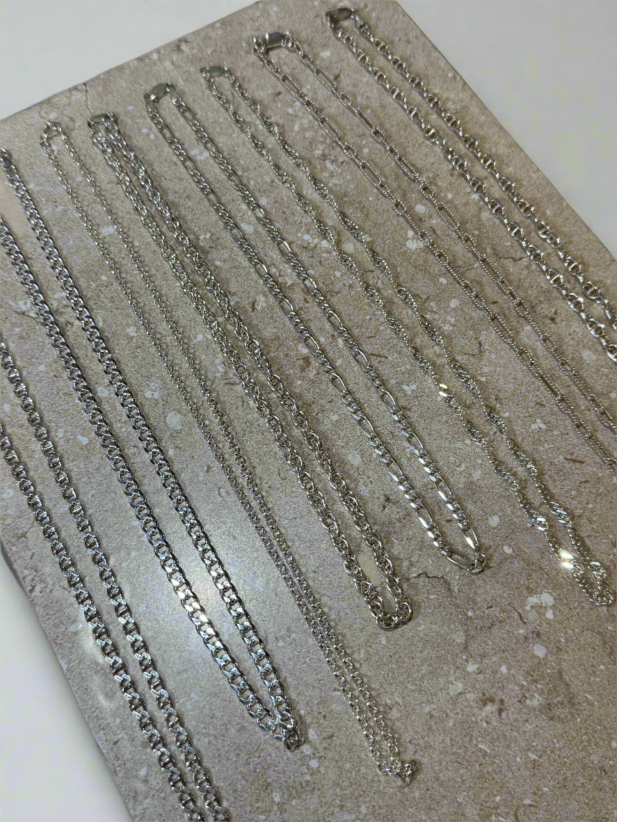 Various Sterling Silver (925) Chains